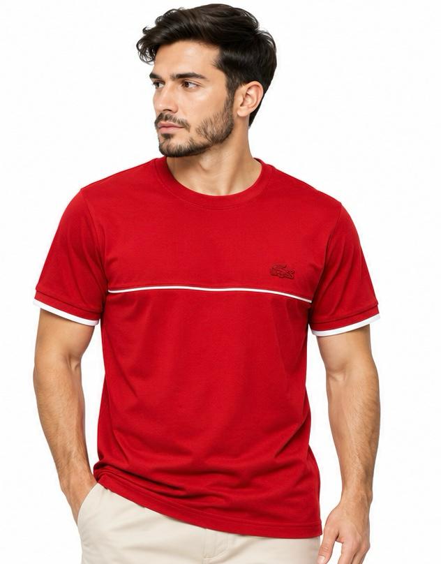 Lacoste Faixa Contrastante 
